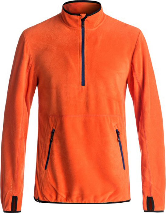 Толстовка мужская Quiksilver, цвет: оранжевый. EQYFT03625-NMS0. Размер L (50)EQYFT03625-NMS0 Толстовка мужская Quiksilver, цвет: оранжевый. EQYFT03625-NMS0. Размер L (50)EQYFT03625-NMS0Толстовка Quiksilver выполнена из переработанного полиэстера Polartec Thermal Pro (плотность 159 г/кв. м). По бокам дополнена утепленными карманами на молниях для согревания ладоней. Прочная ткань, не образующая катышков по мере износа, отделка лайкрой, материал быстро сохнет, манжеты с отверстиями для больших пальцев, хорошие влаговыводящие свойства.