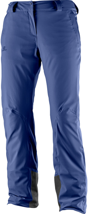 Брюки утепленные женские Salomon Icemania Pant W, цвет: синий. L39741500. Размер L (48/50)L39741500 Брюки утепленные женские Salomon Icemania Pant W, цвет: синий. L39741500. Размер L (48/50)L39741500Женские брюки Icemania Pant не без причины являются бестселлером нового сезона. Они отличаются одной из лучших посадок благодаря прочной нейлоновой ткани, которая тянется в четырех направлениях. Термосварные швы защищают от попадания снега, а 60 г утеплителя AdvancedSkin Warm отлично сохраняют тепло и мягкость.