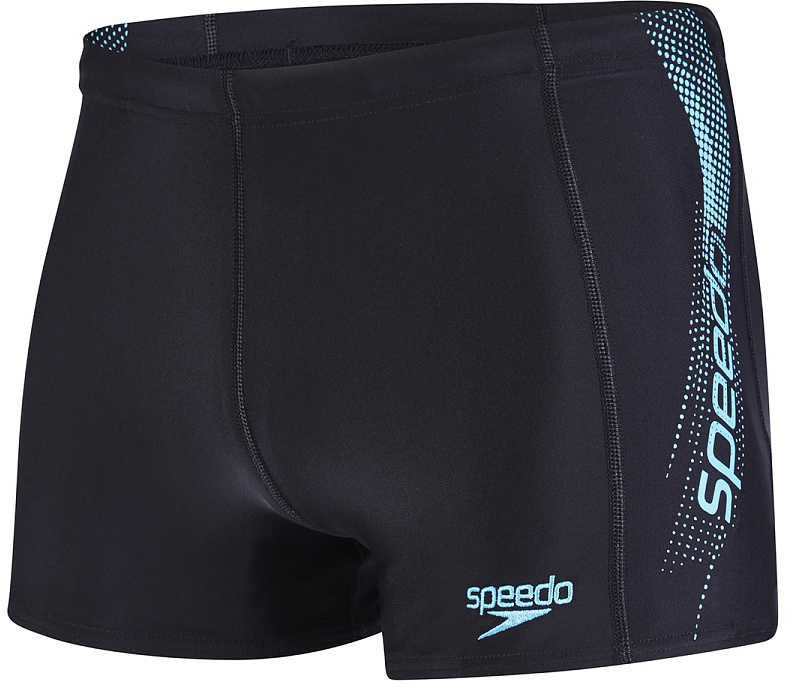 Плавки-шорты мужские Speedo Sports Logo Aquashort, цвет: черный, бирюзовый. 8-09528B874-B874. Размер 38 (48/50)8-09528B874-B874 Плавки-шорты мужские Speedo Sports Logo Aquashort, цвет: черный, бирюзовый. 8-09528B874-B874. Размер 38 (48/50)8-09528B874-B874Классические спортивные плавки-шорты с контрастным лого принтом, выполнены из ткани Endurance10, которая в 10 раз более устойчива к разрушающему воздействию хлора, чем обычные ткани с эластаном и спандексом. Сохраняют первоначальные качества день за днем и не теряют формы и цвета благодаря защите от воздействия хлора и ультрафиолета. Тянутся во всех направлениях, обеспечивая тем самым полную свободу движений. Хорошо садятся по фигуре за счет удачного кроя и регулировочного шнурка на талии. Длина бокового шва - 27 см.