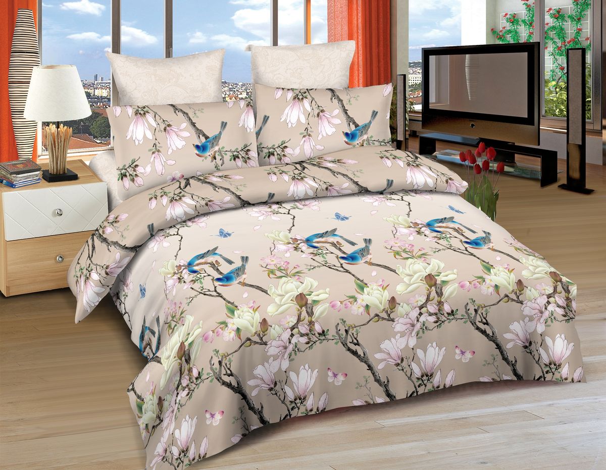 Комплект белья Amore Mio Vegas, семейный, наволочки 70x70, 50x70, цвет: бежевый, розовый, голубой86524 Комплект белья Amore Mio Vegas, семейный, наволочки 70x70, 50x70, цвет: бежевый, розовый, голубой86524Постельное белье Amore Mio из сатина - оригинальные дизайны и отменное качество. Ткань изготовлена из 100% хлопка, плотная и легкая, яркие рисунки, отменное качество пошива.