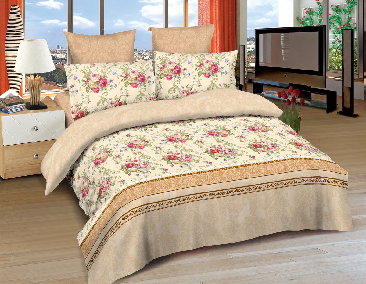 Комплект белья Amore Mio Toledo, семейный, наволочки 70x70, 50x70, цвет: бежевый, красный, зеленый86535 Комплект белья Amore Mio Toledo, семейный, наволочки 70x70, 50x70, цвет: бежевый, красный, зеленый86535Постельное белье Amore Mio из сатина - оригинальные дизайны и отменное качество. Ткань изготовлена из 100% хлопка, плотная и легкая, яркие рисунки, отменное качество пошива.