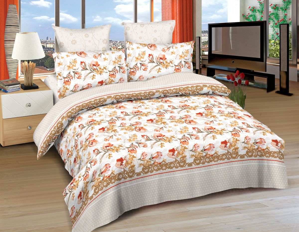 Комплект белья Amore Mio Varna, семейный, наволочки 70x70, 50x70, цвет: белый, бежевый, красный86536 Комплект белья Amore Mio Varna, семейный, наволочки 70x70, 50x70, цвет: белый, бежевый, красный86536Постельное белье Amore Mio из сатина - оригинальные дизайны и отменное качество. Ткань изготовлена из 100% хлопка, плотная и легкая, яркие рисунки, отменное качество пошива.