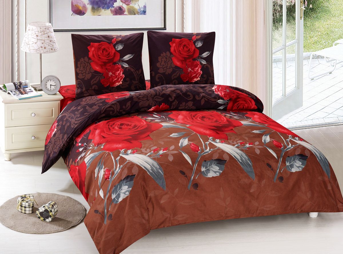 Комплект белья Amore Mio Vanda, евро, наволочки 70x70, цвет: красный, коричневый88496 Комплект белья Amore Mio Vanda, евро, наволочки 70x70, цвет: красный, коричневый88496Amore Mio – Комфорт и Уют - Каждый день! Amore Mio предлагает оценить соотношение цены и качества коллекции. Разнообразие ярких и современных дизайнов прослужат не один год и всегда будут радовать Вас и Ваших близких сочностью красок и красивым рисунком. Мако-сатин - свежее решение, для уюта на даче или дома, созданное с любовью для вашего комфорта и отличного настроения! Нано-инновации позволили открыть новую ткань, полученную, в результате высокотехнологического процесса, сочетает в себе широкий спектр отличных потребительских характеристик и невысокой стоимости. Легкая, плотная, мягкая ткань, приятна и практична с эффектом «персиковой кожуры». Отлично стирается, гладится, быстро сохнет. Дисперсное крашение, великолепно передает качество рисунков.