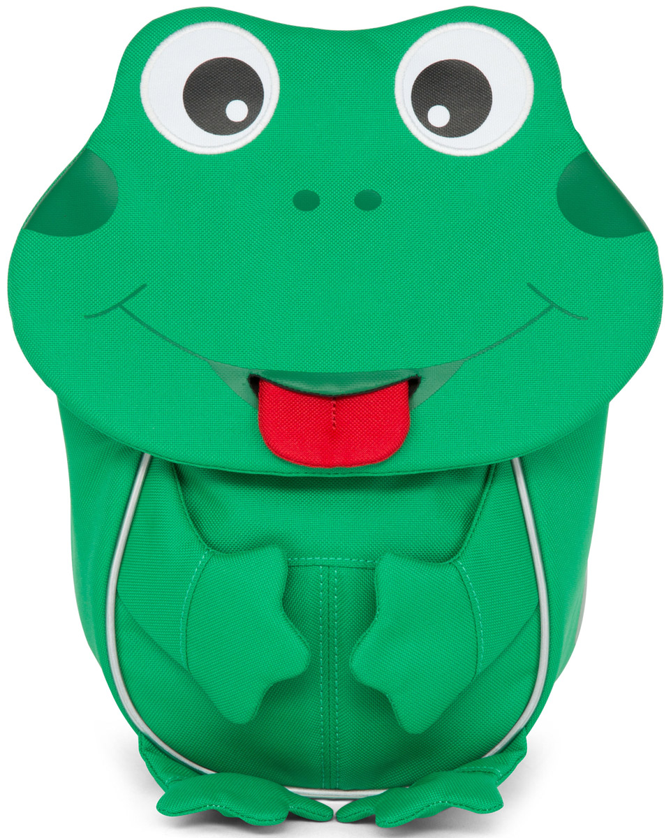 Affenzahn Рюкзак детский Finn FrogAFZ-FAS-001-014 Affenzahn Рюкзак детский Finn FrogAFZ-FAS-001-014Рюкзак, выполненный из прочного и дышащего (спинка) материала, предназначен для детей раннего возраста.Предусмотрена возможность регулировки лямочной системы, в частности, нагрудного ремня по высоте.Включает в себя вместительное внутреннее отделение с растягивающимся карманом.На ярлыке в виде высовывающегося языка можно написать имя ребёнка.Изделие оснащено ручкой для переноски.Светоотражающие элементы на внешней стороне рюкзака повышают безопасность на улице.