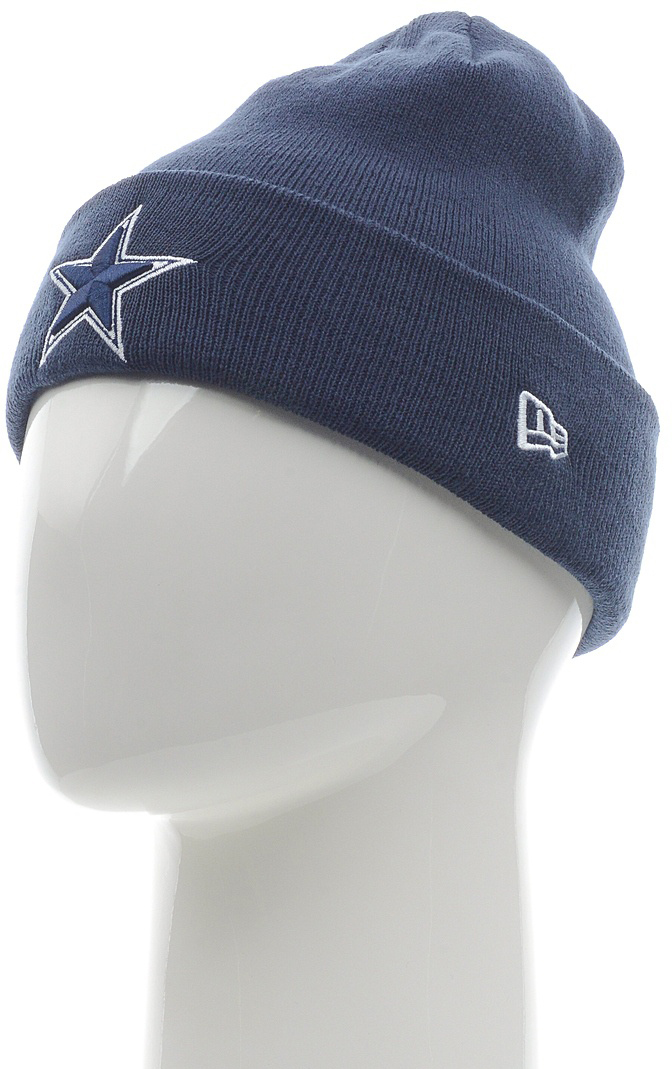 Шапка New Era DallasCowboys, цвет: синий. 11448341-BLU. Размер универсальный11448341-BLU Шапка New Era DallasCowboys, цвет: синий. 11448341-BLU. Размер универсальный11448341-BLUШапка с отворотом с вышитым логотипом команды NFL Dallas Cowboys. Тянущаяся ткань обеспечивает комфортную посадку.