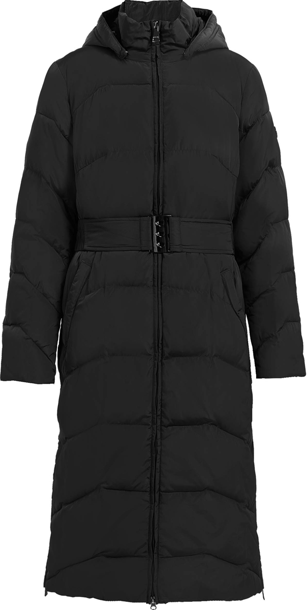 Пальто женское Finn Flare, цвет: черный. W17-11009_200. Размер 4XL (56)W17-11009_200 Пальто женское Finn Flare, цвет: черный. W17-11009_200. Размер 4XL (56)W17-11009_200Пальто Finn Flare изготовлено из качественного полиэстера. Модель с отстегивающимся капюшоном и длинными рукавами застегивается на молнию. Пальто дополнено прорезными карманами и поясом.