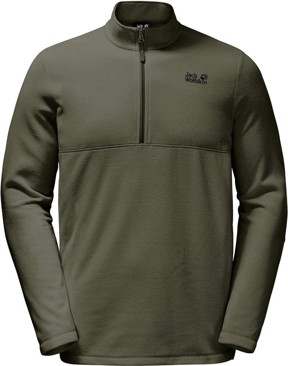Толстовка мужская Jack Wolfskin Gecko, цвет: хаки. 1704141-5052. Размер XXL (54)1704141-5052 Толстовка мужская Jack Wolfskin Gecko, цвет: хаки. 1704141-5052. Размер XXL (54)1704141-5052Легкая универсальная мужская толстовка Jack Wolfskin Gecko изготовлена из микрофлиса. Модель прямого кроя с воротником-стойкой, надежно защищающим от ветра, застегивается на молнию до середины груди. Сшитая из материала Tecnopile Micro, микрофлиса марки 100, эта толстовка невероятно функциональна. Используйте ее в качестве среднего слоя в вашем зимнем комплекте одежды. Надевайте ее на привале, чтобы не простудиться. Либо продлите очарование летнего вечера, накинув что-то легкое и теплое. Флисовая толстовка Gecko - базовая вещь универсального использования для широкого круга активных занятий.