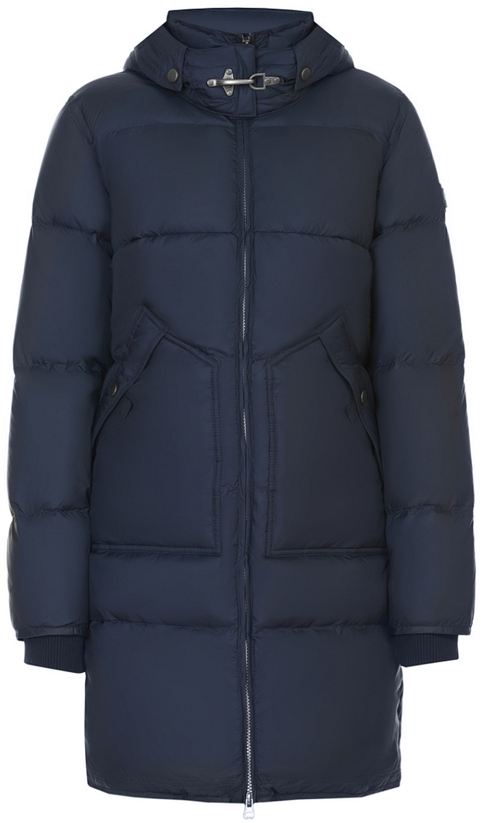 Пуховик женский Baon, цвет: синий. B007654_Dark Navy. Размер 58 (58)B007654_Dark Navy Пуховик женский Baon, цвет: синий. B007654_Dark Navy. Размер 58 (58)B007654_Dark NavyСтильный стеганый пуховик от Baon выполнен из высококачественного материала с утеплителем из пуха и пера. Модель свободного кроя с длинными рукавами, воротником-стойкой и капюшоном застегивается на двустороннюю молнию. Капюшон пристегивается при помощи застежки-молнии. По бокам пуховик дополнен карманами с клапанами на кнопках. Рукава дополнены внутренними трикотажными манжетами.