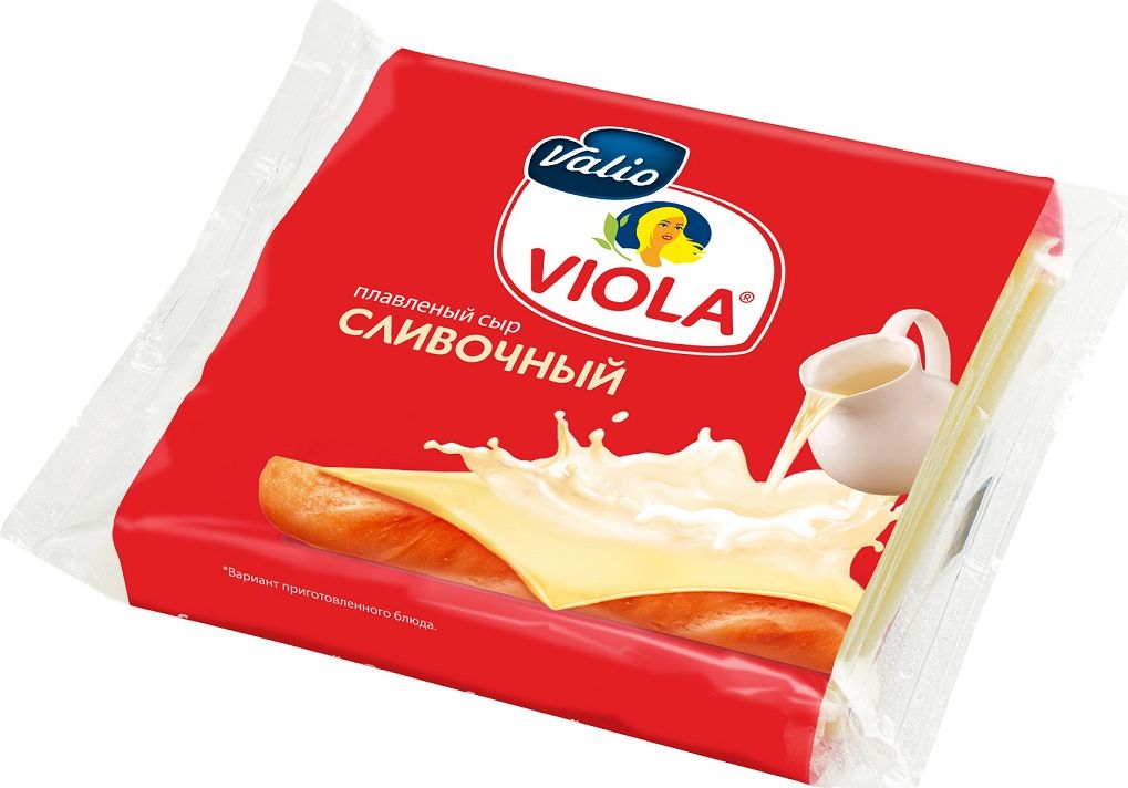Valio Viola Сыр Сливочный, плавленый, в ломтиках, 140 г903261 Valio Viola Сыр Сливочный, плавленый, в ломтиках, 140 г903261Сливочный вкус и только лучшие ингредиенты. Плавленый сыр Viola полностью соответствует финским и российским стандартам качества и производится под непосредственным контролем Valio
