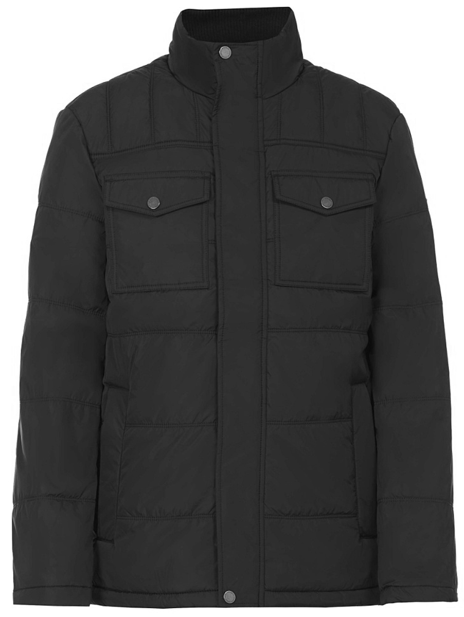 Куртка мужская Baon, цвет: черный. B537519_Black. Размер L (50)B537519_Black Куртка мужская Baon, цвет: черный. B537519_Black. Размер L (50)B537519_BlackСтильная куртка от Baon выполнена из высококачественного материала с утеплителем. Модель прямого кроя с длинными рукавами и воротником-стойкой застегивается на молнию и дополнительно имеет ветрозащитный клапан на кнопках. По бокам куртка дополнена прорезными карманами, на груди накладными карманами с клапанами на кнопках.