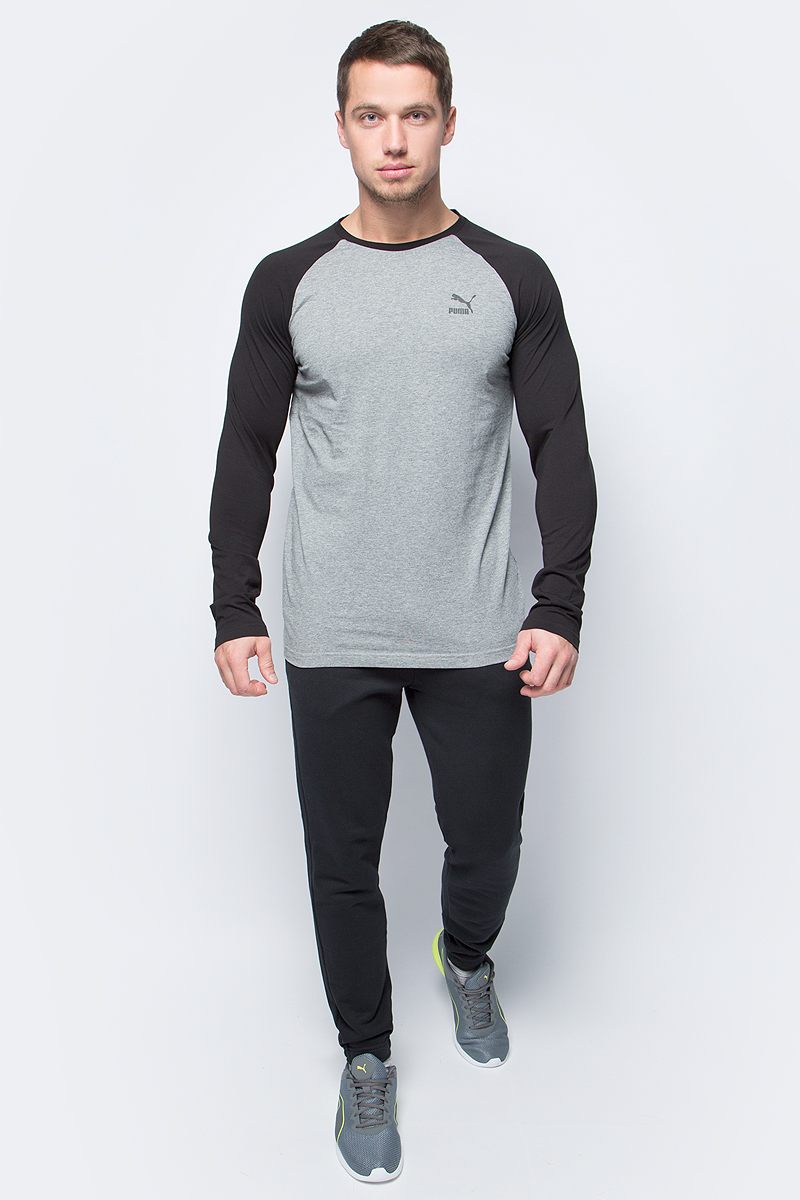 Лонгслив мужской Puma Archive Logo Raglan LS, цвет: серый, черный. 57330403. Размер L (48/50)57330403 Лонгслив мужской Puma Archive Logo Raglan LS, цвет: серый, черный. 57330403. Размер L (48/50)57330403Модель декорирована графическим рисунком, нанесенным на спину методом пигментной печати, а также логотипом винтажной коллекции Puma. Удобный вырез под горло отделан эластичным трикотажем в рубчик и дополняет оригинальный фасон, совершенно не стесняющий движений. Изделие имеет удобную стандартную посадку.
