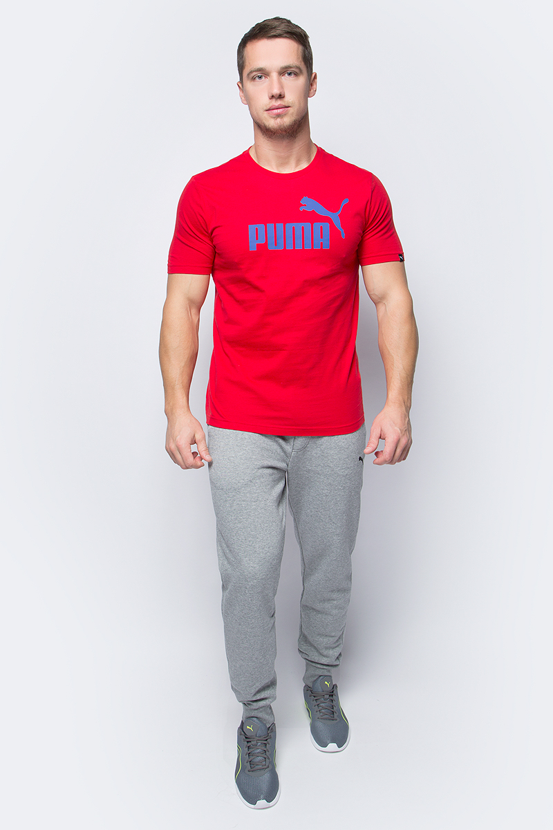 Футболка мужская Puma ESS No.1 Tee, цвет: красный. 83824132. Размер M (46/48)838241_32 Футболка мужская Puma ESS No.1 Tee, цвет: красный. 83824132. Размер M (46/48)838241_32Футболка ESS No.1 Tee просто создана для занятий спортом. Модель декорирована прорезиненным логотипом и изготовлена из высокофункционального материала dryCELL, который отводит влагу, поддерживает тело сухим и гарантирует максимальный комфорт. Среди других отличительных особенностей изделия - отделка ворота трикотажем в рубчик и тесьмой сзади по вороту с фирменной символикой.