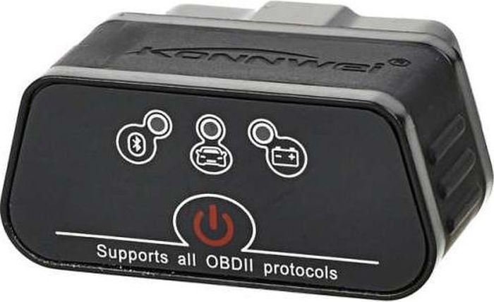 Диагностический адаптер MotorData OBD ELM327 Bluetooth, размер M6003B Диагностический адаптер MotorData OBD ELM327 Bluetooth, размер M6003BДавайте теперь разберемся, зачем же Вам реально нужен Elm327. Если не повезло и Вам залили плохого бензина, загорелась лампочка check engine, и постоянно закрадываются сомнения, а вдруг это дело не в бензине, а в чём то другом и т.д. и т.п. Тут Вы легким движением руки достаете Elm327 из бардачка, делаете диагностику развеиваете все сомнения и гасите эту злополучную лампочку.Особенно зимой, бывает заводишь машину, на холодную жестко троит. И тут как дурак начинаешь вокруг неё плясать и гадать в чём же дело?! Скорее всего пробивает ВВ провод, и тут вопрос какой из 4х ? Берем Elm327 и смотрим в каком из цилиндров идёт пропуск зажигания, меняем провод или свечу и вуаля, Ваша ласточка опять радует своей ровной работой.Единственный вопрос который остается актуальным, это надежность данного диагностического адаптера. Большинство адаптеров, даже похожих на этот - подделки, с не работающей прошивкой и чипом. Также очень часто адаптеры перегорают.Отличием и преимуществом предлагаемых адаптеров является их индивидуальный заказ на заводе изготовителе разработчиком приложения MotorData OBD. Все адаптеры подключаются по протоколу 1.5 и имеют правильный чип Microchip PIC18F25K80.Совместимость с автомобилями:- Американские автомобили с 1996 по 2017 г.- Европейские автомобили с 2001 по 2017 г.- Японские и Азиатские автомобили c 2002 по 2017 г.- Дизельные автомобили с 2004 по 2017 г. Функциональные возможности:- Чтение универсальных кодов неисправностей;- Чтение кодов неисправностей по производителям автомобилей;- Очищает память от напоминания Check engine;- Показывает температуру охлаждающей жидкости;- Считывает частоту вращения двигателя;- Определяет положение дроссельной заслонки;- Расшифровывает данные в режиме реального времени на русском языке;- Рассчитывает значение нагрузки на ДВС. Комплектация:- Диагностический адаптер.- Подарочная упаковка.- Ссылка на ПО.