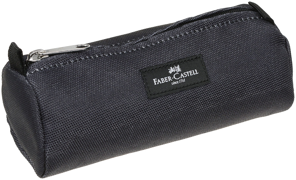 Пенал прямоугольный Faber-Castell, цвет: черный191801 Пенал прямоугольный Faber-Castell, цвет: черный191801Стильный пенал Faber-Castell выполнен из прочного полиэстера и оформлен металлической вставкой с названием бренда. Пенал содержит одно отделение для канцелярских принадлежностей и закрывается на застежку-молнию. Бегунок застежки дополнен текстильным держателем в виде шнурка. Пенал послужит отличным помощником во время занятий и позволит сохранить порядок на рабочем столе.