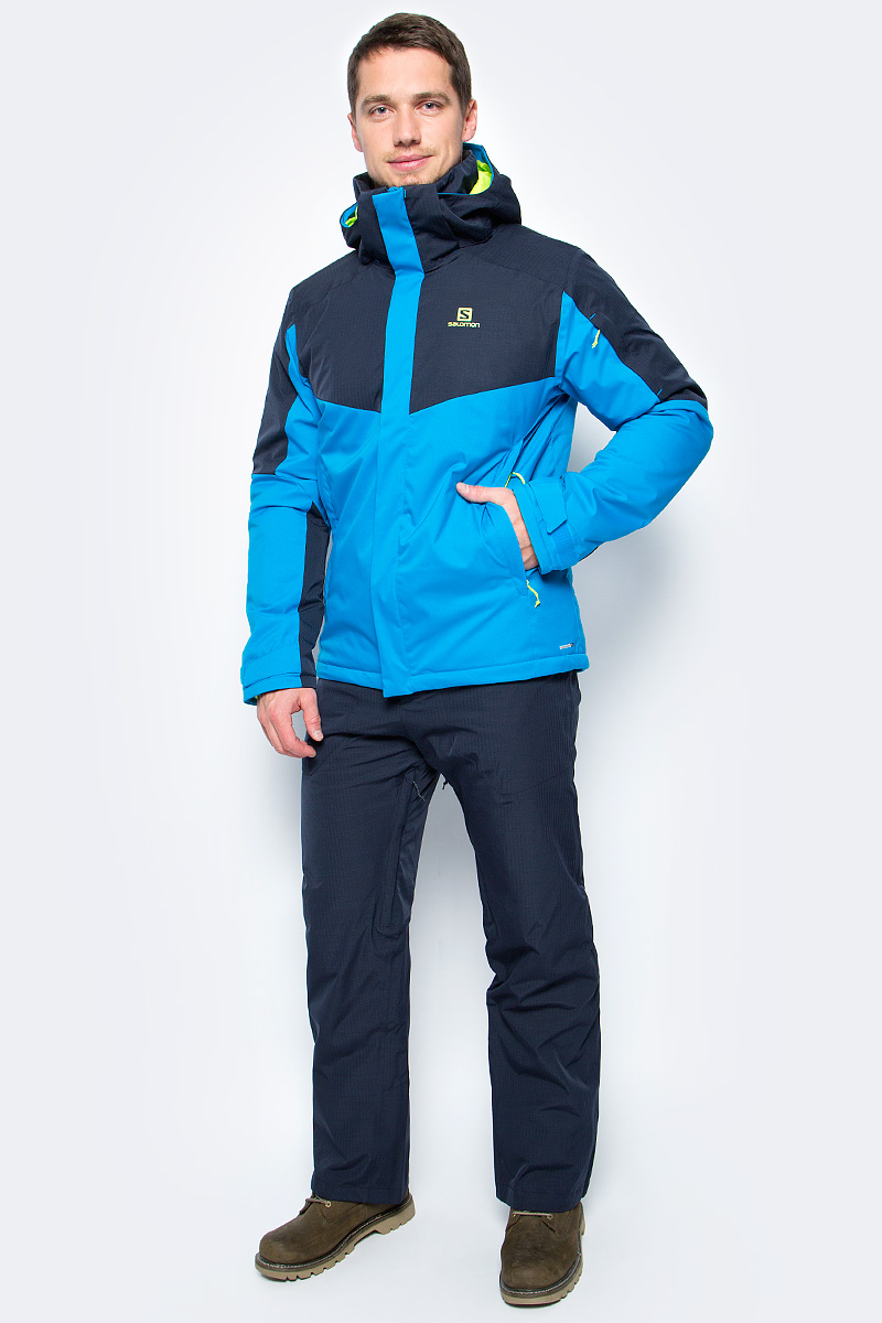 Куртка мужская Salomon Stormseeker Jkt M, цвет: голубой, синий. L39737000. Размер S (44/46)L39737000 Куртка мужская Salomon Stormseeker Jkt M, цвет: голубой, синий. L39737000. Размер S (44/46)L39737000Текстурированная ткань в «елочку», мягкий твил и большие цветные блоки придают куртке STORMSEEKER JACKET молодежный вид, который прекрасно вписывается в стиль коллекции Storm. Тепло, универсальность и качество.