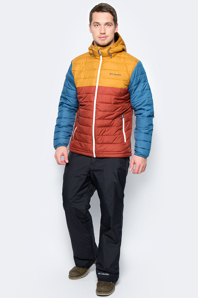 Куртка мужская Columbia Powder Lite Hooded Jacket M, цвет: кирпичный. 1693931-607. Размер XXL (56/58)1693931-607 Куртка мужская Columbia Powder Lite Hooded Jacket M, цвет: кирпичный. 1693931-607. Размер XXL (56/58)1693931-607Мужская утепленная куртка Powder Lite Hooded Jacket от Columbia создана для активного отдыха и использования в повседневной жизни. Изделие выполнено из материала, обработанного водоотталкивающей пропиткой. Подкладка с технологией Omni-Heat обеспечивает идеальную терморегуляцию. Модель на молнии с защитой подбородка дополнена двумя боковыми карманами на молниях.