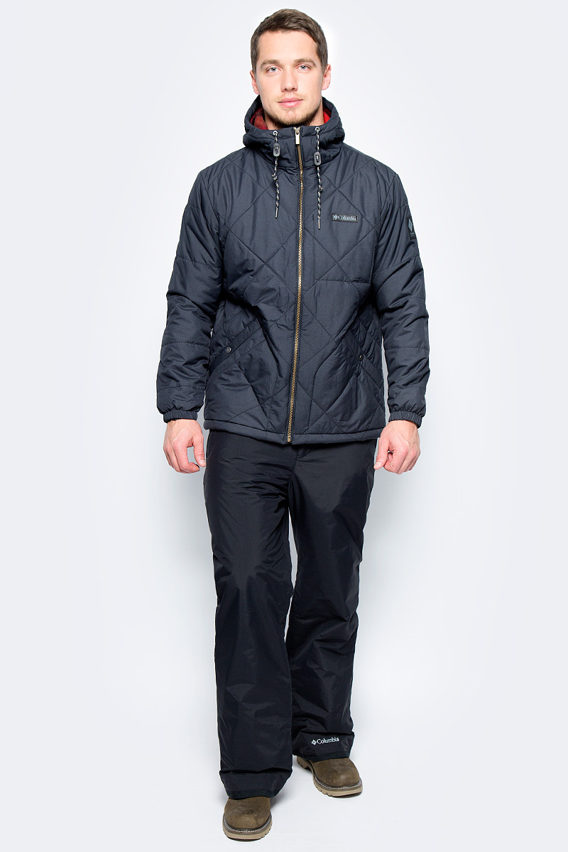 Куртка мужская Columbia Ridgestone Hooded Jacket M, цвет: черный. 1737611-010. Размер S (44/46)1737611-010 Куртка мужская Columbia Ridgestone Hooded Jacket M, цвет: черный. 1737611-010. Размер S (44/46)1737611-010Мужская городская утепленная куртка Ridgestone Hooded от Columbia выполнена из плотного материала на фланелевой подкладке. Верхняя ткань модели обработана водоотталкивающей пропиткой, что защитит вас от дождя и грязи в непогоду. Куртка имеет тонкий слой искусственного утеплителя из полиэстера. Модель с удлиненной спинкой, на застежке-молнии, с утепленным капюшоном с ветрозащитной стойкой и регулирующим объем шнуром, дополнена двумя внешними и одним внутренним карманом.