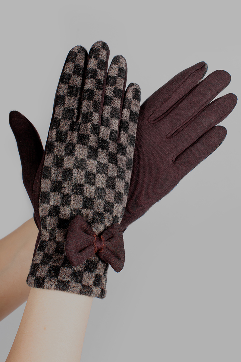 Перчатки женские Sophie Ramage, цвет: коричневый. GL-217160. Размер универсальный