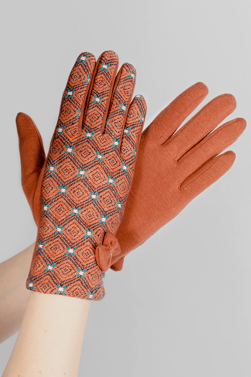 Перчатки женские Sophie Ramage, цвет: оранжевый. GL-217161. Размер универсальный