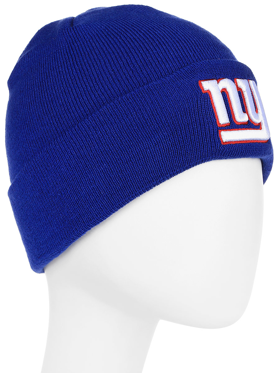 Шапка New Era Newyorkgiants, цвет: синий. 11448337-BLU. Размер универсальный11448337-BLU Шапка New Era Newyorkgiants, цвет: синий. 11448337-BLU. Размер универсальный11448337-BLUШапка с отворотом с вышитым логотипом команды NFL New York Giants. Тянущаяся ткань обеспечивает комфортную посадку.