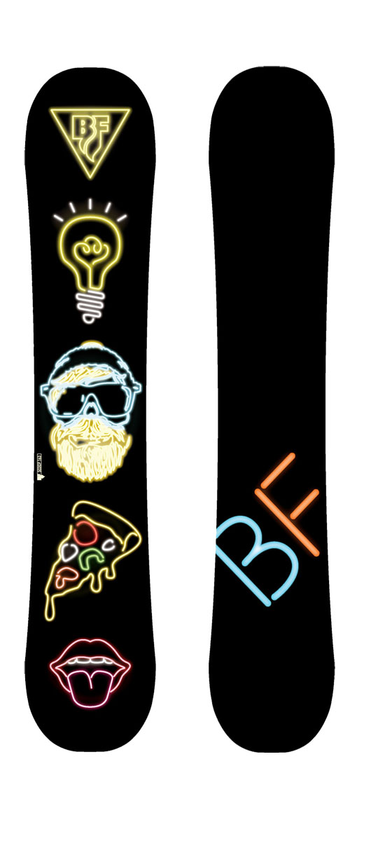 Сноуборд BF snowboards Scoop Hipster. Ростовка 148 см9333725270962 Сноуборд BF snowboards Scoop Hipster. Ростовка 148 см9333725270962Доска SCOOP хорошо подойдет начинающим и продолжающим райдерам. Сноуборд с геометрией универсала позволит с легкостью кататься по ухоженным трассам и дает возможность выезжать все трасс. Сердечник из тополя делает сноуборд очень отзывчивым и легким. Средняя жесткость жесткость прощает ошибки при обучении. Прогиб: classic camber. Конструкция: sandwich, directional twin. Сердечник: тополь. Закладные: 5х2. Кант: steel edge, 48HRC. Жесткость: среднеяя. Скользащая поверхность: extruded. Уровень катания: начинающий/ продолжающий.