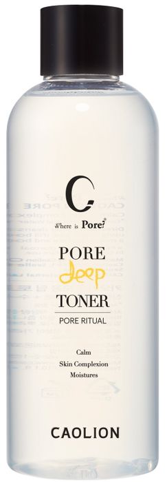 Caolion Тонер для глубокого очищения пор Pore Deep Toner, 300 мл40152 Caolion Тонер для глубокого очищения пор Pore Deep Toner, 300 мл40152Мягкий тонер для глубокого очищения и сужения пор обладает успокаивающим, тонизирующим и увлажняющим действием.Благодаря нейтральному кислотно-щелочному балансу и натуральному составу тонер прекрасно подойдет и для чувствительной кожи.Комплекс из 8 пептидов повышает эластичность кожи, древесный уголь вытягивает и абсорбирует загрязнения из пор, мадекассосид обладает успокаивающим и восстанавливающим кожу эффектом.