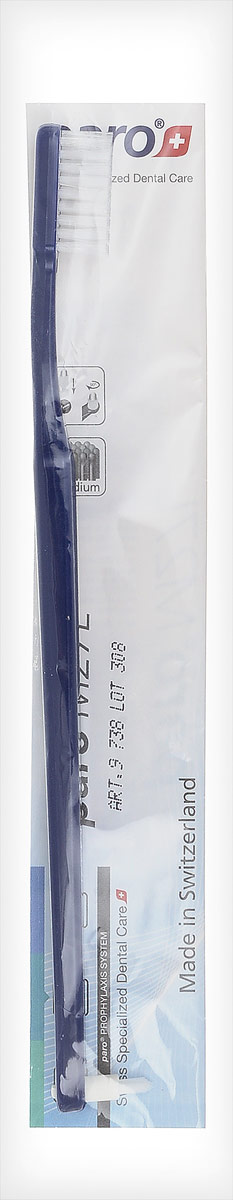 Paro Зубная щетка M27L, с монопучком на конце, цвет: синий