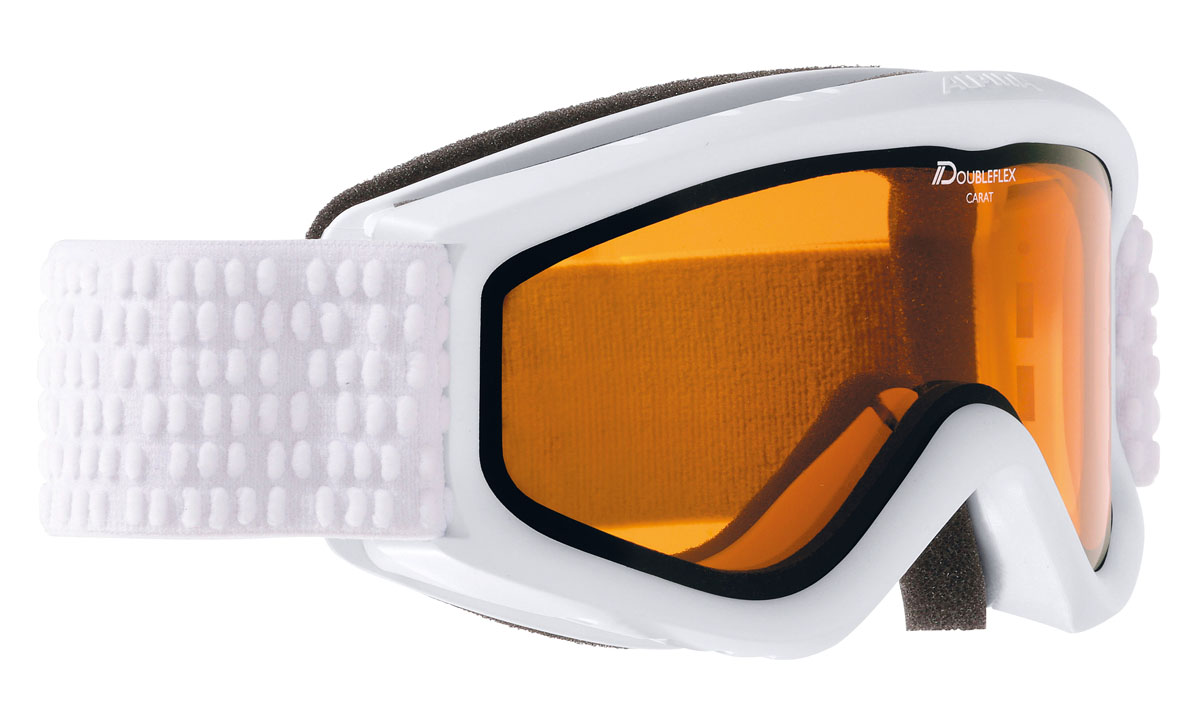 Очки горнолыжные Alpina CARAT DH white/grey (white dots) (б/р)A7026116 Очки горнолыжные Alpina CARAT DH white/grey (white dots) (б/р)A7026116Детская горнолыжная маска-двойные контрастные линзы -100% защита от УФ А-В-С до 400 нм-Антифог покрытие снижает риск запотевания маски-По контуру оправы расположены вентиляционные порты улучшающие циркуляцию воздуха и снижающие риск запотевания маски -Категория защиты линз: 2 категория, для использования в условиях переменной облачности и пасмурной погоды без осадков.