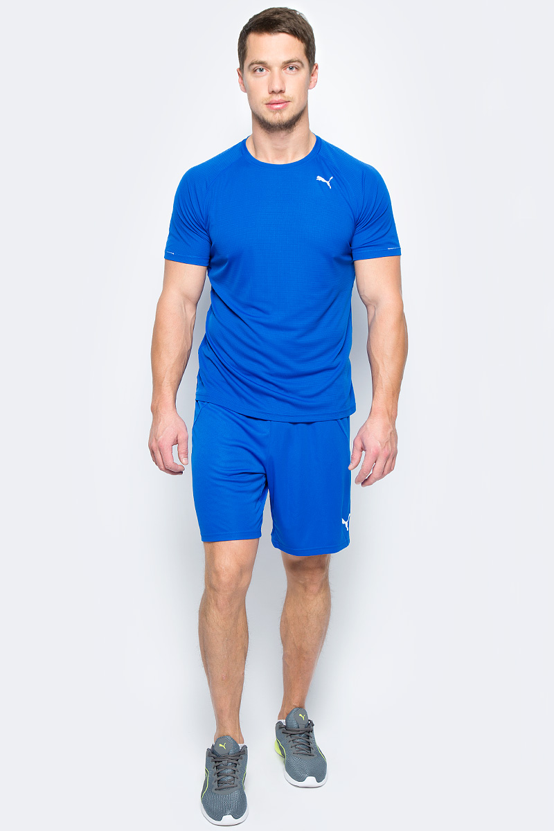 Шорты мужские Puma FtblTRG Shorts, цвет: голубой. 65535950. Размер L (48/50)65535950 Шорты мужские Puma FtblTRG Shorts, цвет: голубой. 65535950. Размер L (48/50)65535950Модель декорирована логотипом Puma, нанесенным на левую штанину методом термопечати. Она изготовлена с использованием высокофункциональной технологии DryCell, которая отводит влагу, поддерживает тело сухим и гарантирует комфорт во время активных тренировок и занятий спортом. Пояс из эластичного материала снабжен затягивающимся шнуром. Также имеются вставки из сетчатого материала. Изделие имеет удобную стандартную посадку.