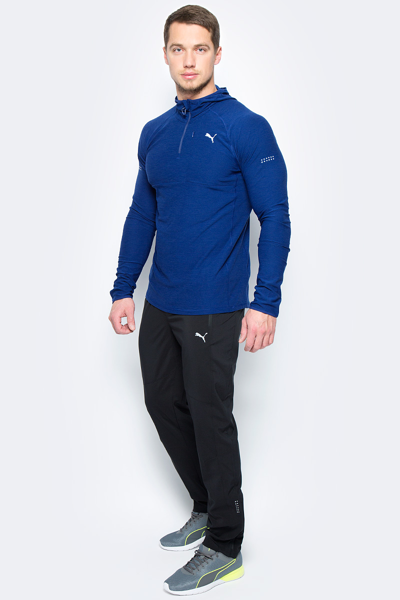 Брюки спортивные мужские Puma Tapered Woven Pant, цвет: черный. 51555801. Размер XXL (52/54)51555801 Брюки спортивные мужские Puma Tapered Woven Pant, цвет: черный. 51555801. Размер XXL (52/54)51555801Модель изготовлена с использованием высокофункциональной технологии DryCell, которая отводит влагу, поддерживает тело сухим и гарантирует комфорт во время активных тренировок и занятий спортом. Ткань изделия обработана уникальной органической пропиткой Cleansport NXT, гарантирующей только приятные запахи. Вставки из сетчатого материала препятствуют перегреву. Сочетание свободного кроя по верху изделия и зауженных штанин формирует элегантный силуэт, а застежки-молнии на шлицах по низу штанин позволяют легко снимать и надевать эти брюки. Два кармана спереди и карман на молнии сзади обеспечат сохранность ваших вещей, т.к. они снабжены водонепроницаемой подкладкой. Логотип и другие декоративные элементы из светоотражающего материала позаботятся о вашей безопасности в темное время суток. Пояс из эластичного материала с кулиской и затягивающимся шнуром обеспечивает отличную посадку по фигуре.
