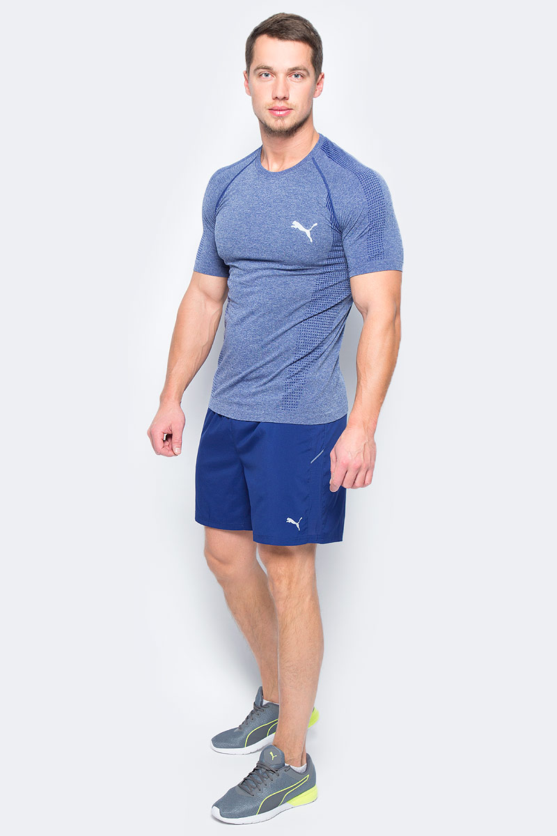 Шорты для бега мужские Puma Core-Run 7 Shorts, цвет: синий. 51501310. Размер XL (50/52)51501310 Шорты для бега мужские Puma Core-Run 7 Shorts, цвет: синий. 51501310. Размер XL (50/52)51501310Шорты Core-Run 7 Shorts изготовлены с использованием высокофункциональной технологии dryCELL, которая отводит влагу, поддерживает тело сухим и гарантирует комфорт во время активных тренировок и занятий спортом. Они снабжены вместительным внутренним карманом с брелоком для ключей. Логотип и другие декоративные элементы из светоотражающего материала позаботятся о вашей безопасности в темное время суток. Вшитые трусы создают дополнительное удобство. Вставки из сетчатого материала обеспечивают отличную вентиляцию.