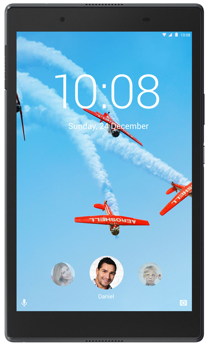 Lenovo Tab 4 8 (TB-8504X), BlackZA2D0036RU Lenovo Tab 4 8 (TB-8504X), BlackZA2D0036RUСобираетесь ли вы поработать дома, совершить покупки в интернет-магазинах или просто почитать новости и посмотреть кино, планшет Lenovo Tab 4 8 идеально подходит для любых задач. Высокопроизводительный планшет в стильном и прочном корпусе оснащен 8-дюймовым дисплеем с ярким изображением, мощным аккумулятором и динамиками с богатым качественным звучанием. Каждый может создать собственную учетную запись на устройстве, а для детей предусмотрены специальные надстройки.Lenovo Tab 4 8 прекрасно подходит для просмотра видео со стриминговых сервисов, например любимых шоу на Amazon, Hulu или Netflix. 8-дюймовый дисплей стандарта HD (1280x800) имеет широкий угол обзора. Результат? Идеальное качество изображения.Благодаря технологии Dolby Atmos планшет Lenovo Tab 4 8 обеспечивает превосходное звучание и превращается в мобильный центр развлечений. Наслаждайтесь по-настоящему объемным звучанием в наушниках или без.Благодаря толщине всего 8,3 мм и весу в 320 г использовать Lenovo Tab 4 8 удобно и взрослым, и детям.В стильном корпусе Lenovo Tab 4 8 размещен мощный 64-разрядный четырехъядерный процессор Qualcomm Snapdragon. Объем оперативной памяти составляет 2 ГБ, а хранилища — 16 ГБ. Этот планшет справится с любой поставленной задачей.С фактами не поспоришь: в большинстве семей планшет используют все, от мала до велика. Поэтому при проектировании Lenovo Tab 4 8 учитывались потребности самых разных пользователей. Теперь на одном планшете каждый член семьи может создать собственную учетную запись с индивидуальным паролем, настройками и аккаунтами в социальных сетях.Lenovo Tab 4 8 — это без преувеличения универсальный семейный планшет. Это изящное портативное устройство может подключаться к сетям 4G и поддерживать высокую скорость загрузки, скачивания и потоковой передачи.Планшет сертифицирован EAC и имеет русифицированный интерфейс, меню и Руководство пользователя.