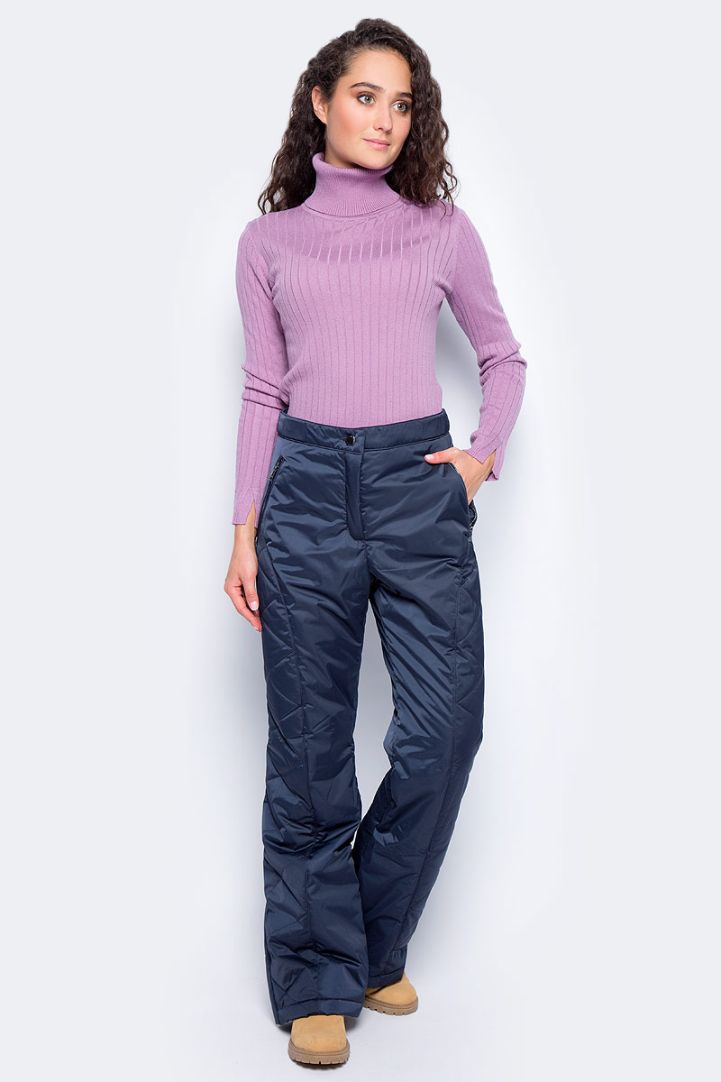 Брюки утепленные женские Finn Flare, цвет: темно-синий. W17-12039_101. Размер S (44)W17-12039_101 Брюки утепленные женские Finn Flare, цвет: темно-синий. W17-12039_101. Размер S (44)W17-12039_101Утепленные брюки Finn Flare прямого кроя выполнены из износостойкого полиэстера. Брюки застегиваются на молнию и пуговицу. Спереди модель оформлена двумя врезными карманами на застежках-молниях. Сзади завышена талия для дополнительного комфорта.