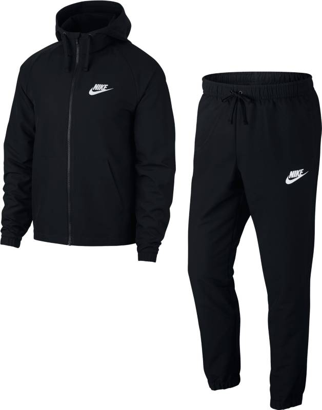 Спортивный костюм мужской Nike Nsw Trk Suit Hd Wvn, цвет: черный. 861772-013. Размер L (50/52)861772-013 Спортивный костюм мужской Nike Nsw Trk Suit Hd Wvn, цвет: черный. 861772-013. Размер L (50/52)861772-013Мужской спортивный костюм Nike Sportswear, состоящий из толстовки и брюк, с ярким дизайном обеспечивает невероятный комфорт. Костюм из легкого тканого материала включает яркую толстовку с капюшоном и рукавами анатомического кроя. Гладкий тканый материал создает ощущение легкости.