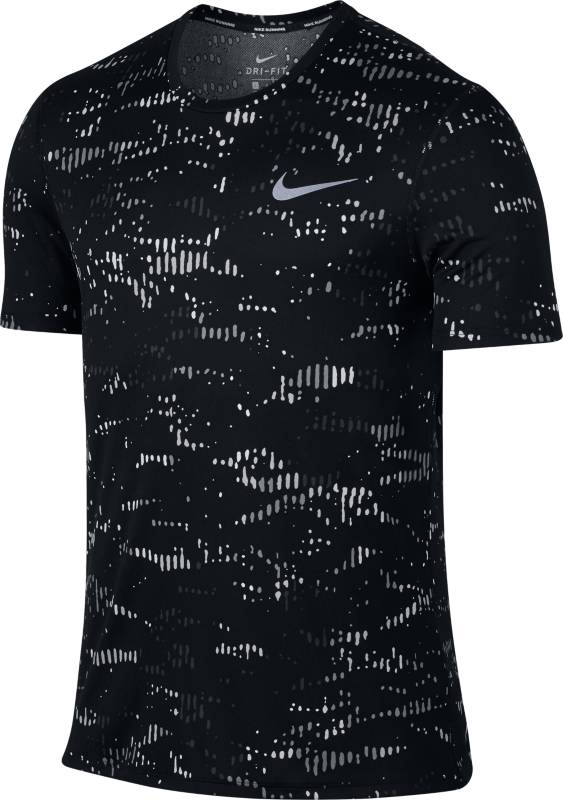 Футболка мужская Nike M Nk Brthe Rapid Top Ss Pr, цвет: черный. 856908-010. Размер M (46/48)856908-010 Футболка мужская Nike M Nk Brthe Rapid Top Ss Pr, цвет: черный. 856908-010. Размер M (46/48)856908-010Мужская беговая футболка Nike Breathe Rapid из влагоотводящей ткани Nike Breathe со вставками из сетки для дополнительной вентиляции обеспечивает охлаждение и комфорт во время тренировки. Ткань Nike Breathe отводит влагу и обеспечивает ощущение прохлады.
