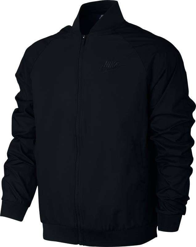 Куртка мужская Nike Sportswear Jacket, цвет: черный. 832224-010. Размер M (46/48)832224-010 Куртка мужская Nike Sportswear Jacket, цвет: черный. 832224-010. Размер M (46/48)832224-010Мужская куртка Nike Sportswear сохраняет такие классические детали куртки-бомбера, как воротник из рубчатой ткани и открытые карманы с обтачкой, в то же время текстурные рукава привносят в образ новизну. Модель выполнена из тафты и добби.