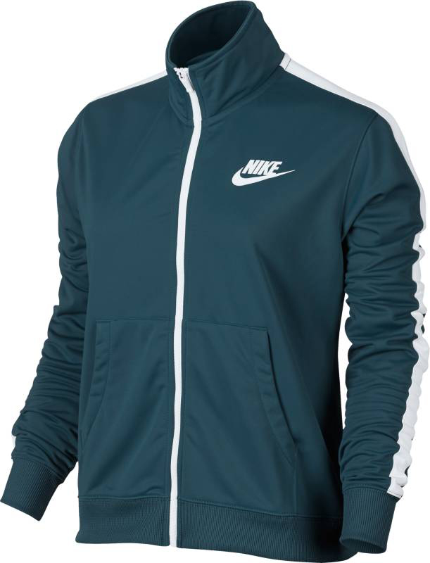 Олимпийка женская Nike Nsw Trk Jkt Pk, цвет: синий. 850450-425. Размер XS (40/42)850450-425 Олимпийка женская Nike Nsw Trk Jkt Pk, цвет: синий. 850450-425. Размер XS (40/42)850450-425Стильная женская олимпийка для занятий спортом и повседневной носки. Модель с длинными рукавами и воротником-стойкой застегивается на молнию.