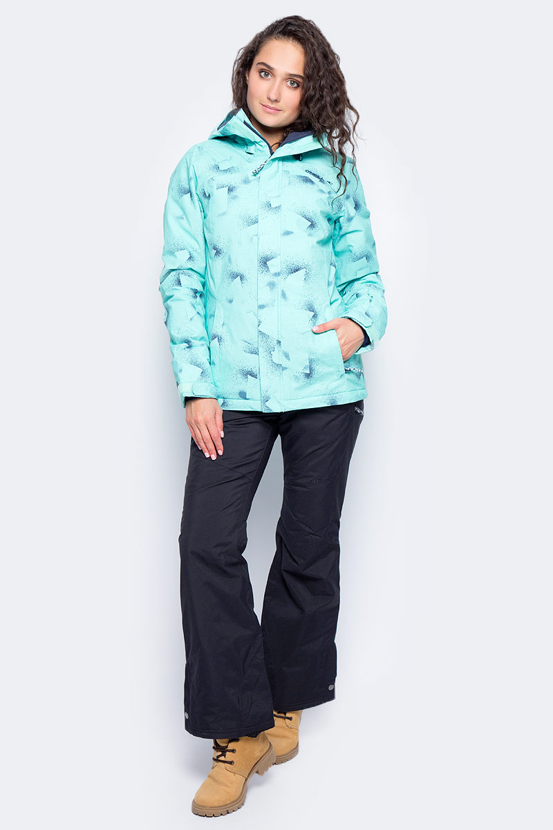 Куртка женская ONeill Pw Raivac Jacket, цвет: бирюзовый. 7P8610-6990. Размер XS (42/44)7P8610-6990 Куртка женская ONeill Pw Raivac Jacket, цвет: бирюзовый. 7P8610-6990. Размер XS (42/44)7P8610-6990Женская куртка от ONeill с утеплителем выполнена из высококачественного плотного материала. Модель с длинными рукавами и втачным капюшоном застегивается на молнию и имеет ветрозащитный клапан. Куртка по бокам дополнена втачными карманами на молниях. Рукава по низу имеют регулируемые хлястики на липучках.