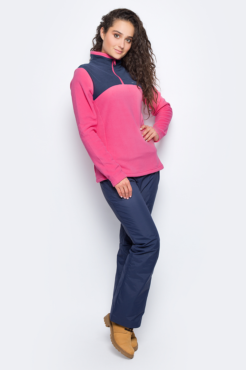 Толстовка женская Columbia Western Ridge Half Zip Jumper, цвет: розовый. 1740891-601. Размер L (48)1740891-601 Толстовка женская Columbia Western Ridge Half Zip Jumper, цвет: розовый. 1740891-601. Размер L (48)1740891-601Женская толстовка Western Ridge Half Zip Jumper от Columbia, выполненная из необычайно мягкого и теплого микрофлиса, идеально подойдет для повседневной носки или занятий фитнесом. Модель отлично сидит и обеспечивает максимальную свободу движений. Толстовка с длинными рукавами и воротником-стойкой застегивается спереди на молнию с защитой подбородка. На груди изделие украшено вышитым логотипом и названием бренда. Такая толстовка подарит вам комфорт в течение всего дня!