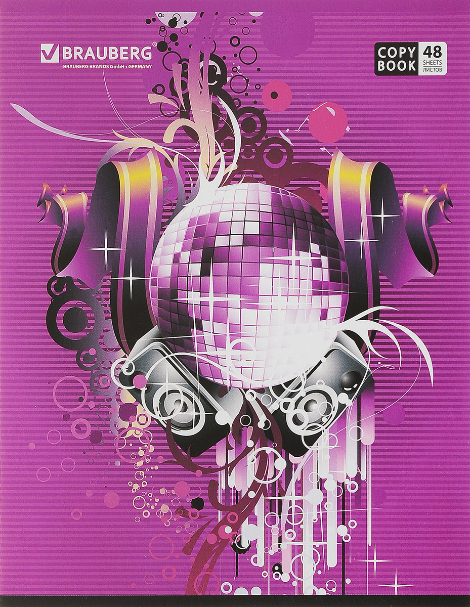 Brauberg Тетрадь Club Party 48 листов в клетку цвет малиновый401821_малиновый Brauberg Тетрадь Club Party 48 листов в клетку цвет малиновый401821_малиновыйПрактичная тетрадь Brauberg для учебы и работы. - Формат А5 (165 мм х 205 мм). - 48 листов. - Обложка — импортный мелованный картон. - Внутренний блок — офсет 60 г/м2, клетка с полями. - Крепление — скрепка.