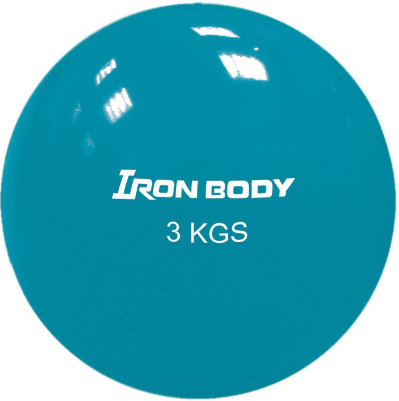 Медицинбол Iron Body 1796EG-68, цвет: бирюзовый, 3 кг345293 Медицинбол Iron Body 1796EG-68, цвет: бирюзовый, 3 кг345293Материал: поливинилхлорид. Наполнение: песок. Дополнительная информация: Предназначен для укрепления мышц плечевого пояса, спины, рук и ног. Диаметр: 16 см. Вес: 3 кг.