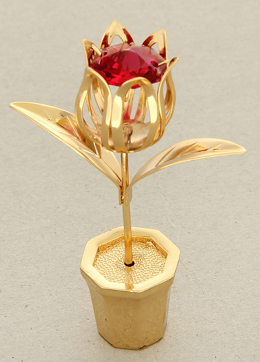 Миниатюра Swarovski Elements Цветочек Тюльпан, с кристаллом Сваровски, 6 х 5 х 3 см1037342 Миниатюра Swarovski Elements Цветочек Тюльпан, с кристаллом Сваровски, 6 х 5 х 3 см1037342Перед вами — сувенир в полном смысле этого слова. И главная его задача — хранить воспоминание о месте, где вы побывали, или о том человеке, который подарил данный предмет. Преподнесите эту вещь своему другу, и она станет достойным украшением его дома.