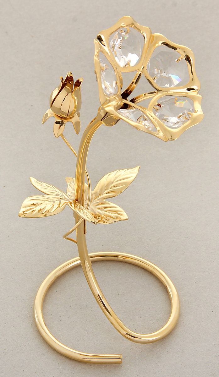 Миниатюра Swarovski Elements Цветок, на подставке, с кристаллом Сваровски, 6 х 6 х 16 см1037343 Миниатюра Swarovski Elements Цветок, на подставке, с кристаллом Сваровски, 6 х 6 х 16 см1037343Перед вами — сувенир в полном смысле этого слова. И главная его задача — хранить воспоминание о месте, где вы побывали, или о том человеке, который подарил данный предмет. Преподнесите эту вещь своему другу, и она станет достойным украшением его дома.