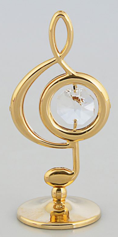 Миниатюра Скрипичный ключ, с кристаллами Сваровски, 5 х 3 х 8 см2190674 Миниатюра Скрипичный ключ, с кристаллами Сваровски, 5 х 3 х 8 см2190674Перед вами — сувенир в полном смысле этого слова. И главная его задача — хранить воспоминание о месте, где вы побывали, или о том человеке, который подарил данный предмет. Преподнесите эту вещь своему другу, и она станет достойным украшением его дома.