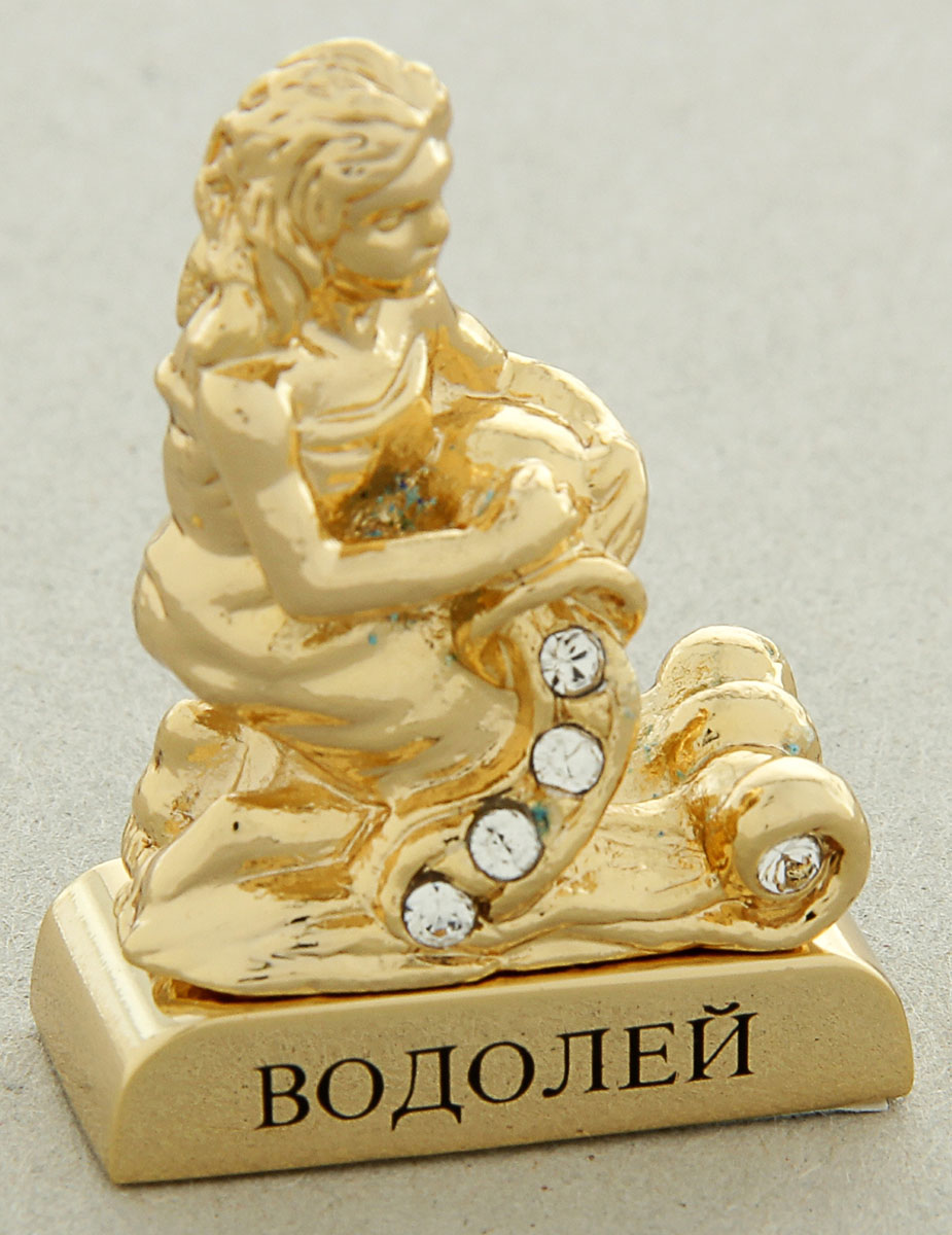 Миниатюра Swarovski Elements Знак зодиака. Водолей, с кристаллами Сваровски, 5 х 2 х 5 см798560 Миниатюра Swarovski Elements Знак зодиака. Водолей, с кристаллами Сваровски, 5 х 2 х 5 см798560Сувенир Знак зодиака с хрусталиками Сваровски - прекрасный подарок для рождённых под знаком Водолей. Рождённые с 21 января по 12 февраля - застенчивы и деликатны. Рождённые со 2 по 12 февраля нежны, умны, немного тщеславны. А рождённые с 12 по 20 февраля натуры разочаровывающиеся, сдержанные, скромные.