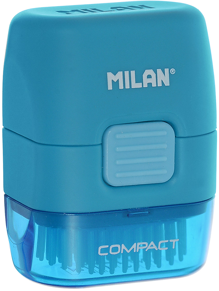 Milan Ластик с щеточкой Compact прямоугольный цвет синий