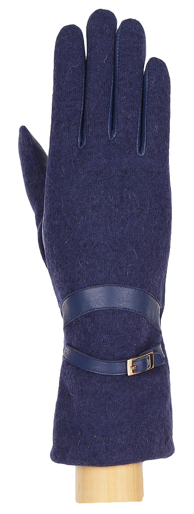 Перчатки женские Fabretti, цвет: синий. 33.4-12. Размер 6,5