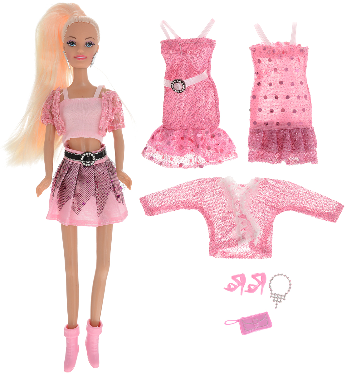 ToysLab Кукла Ася Розовый в моде Блондинка