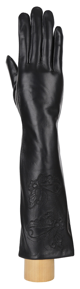 Перчатки женские длинные Fabretti, цвет: черный. 15.25-1. Размер 7