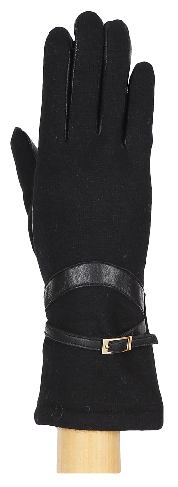 Перчатки женские Fabretti, цвет: черный. 33.4-1. Размер 6,5